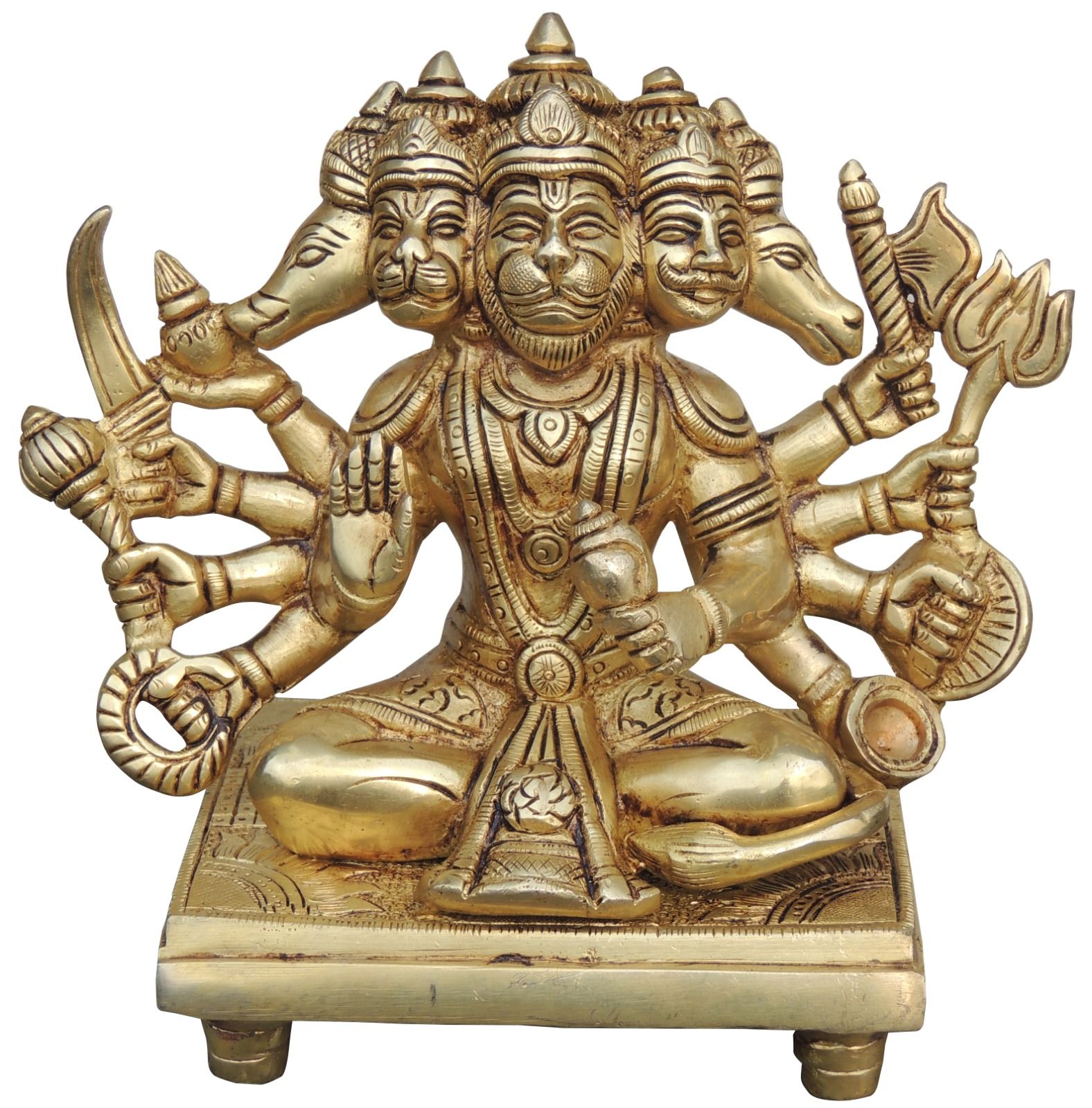 Brass Hanuman — 7.3"
