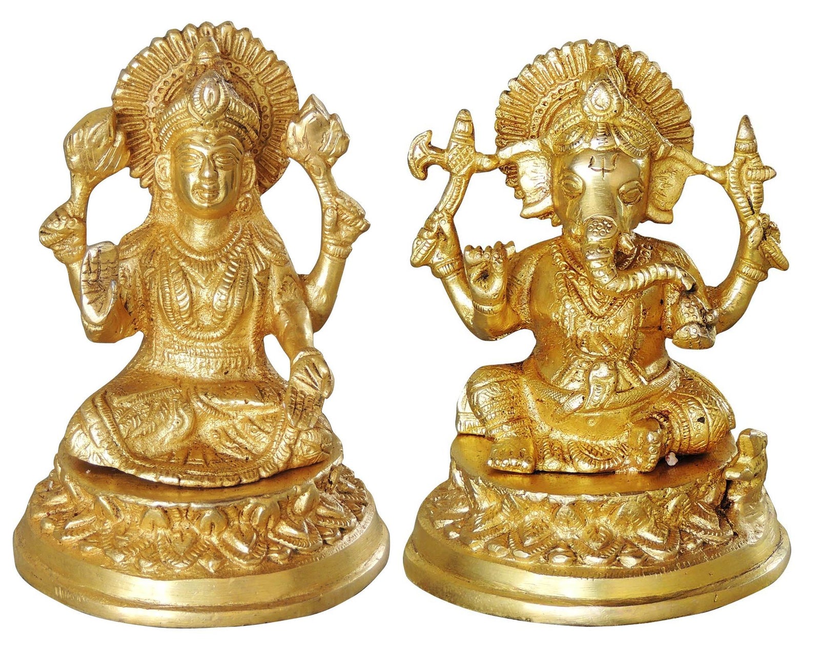 Brass Lakshmi-Ganesh Set