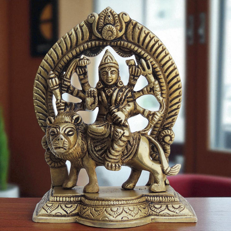 Brass Durga — 4.5"