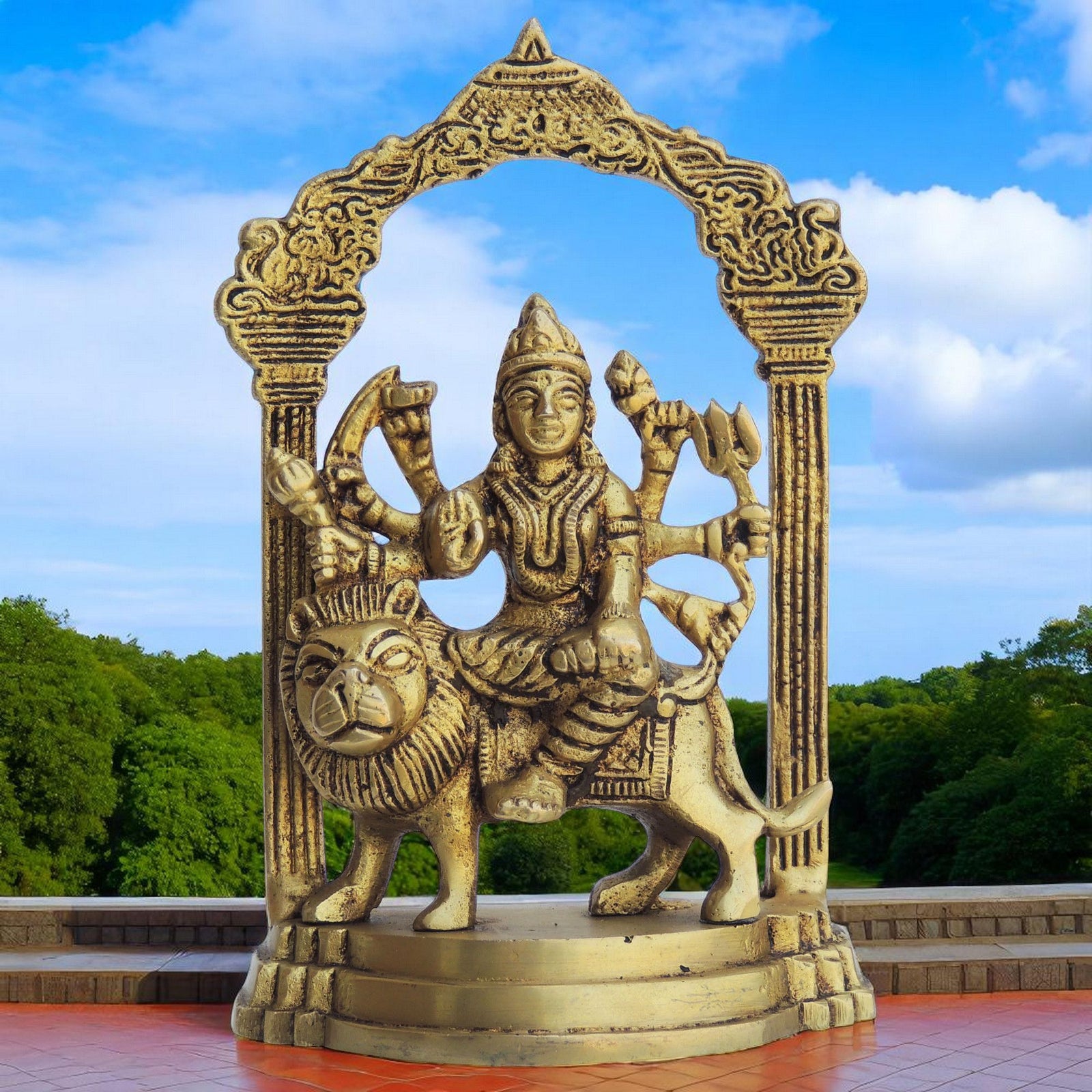 Brass Durga — 5.5"
