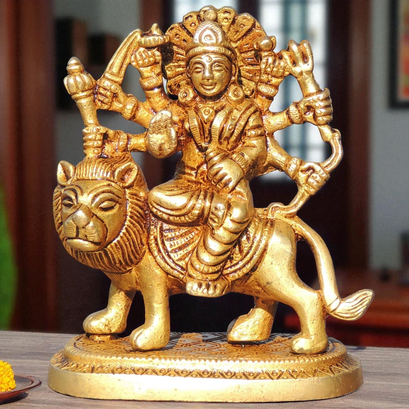 Brass Durga — 3.7"
