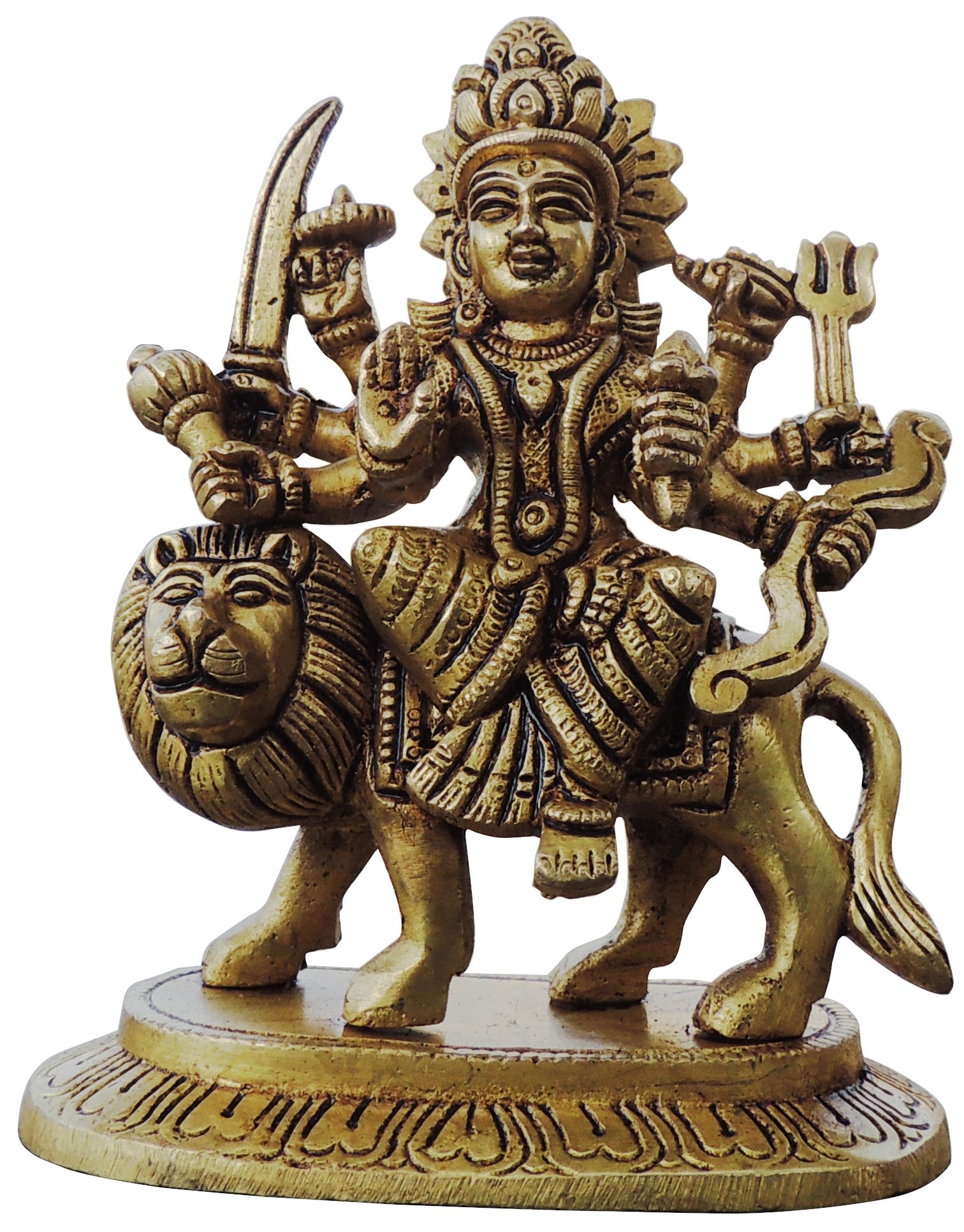 Brass Durga — 5"