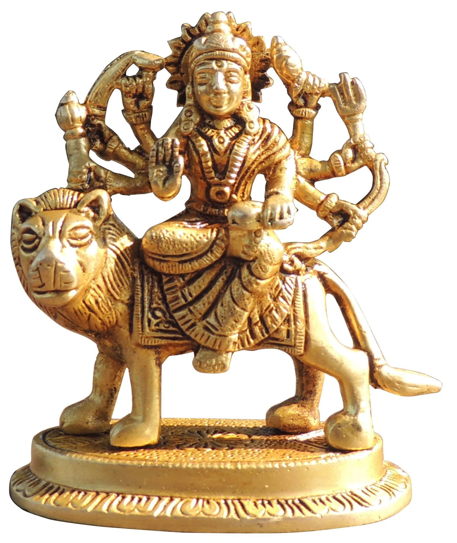 Brass Durga — 4.2"