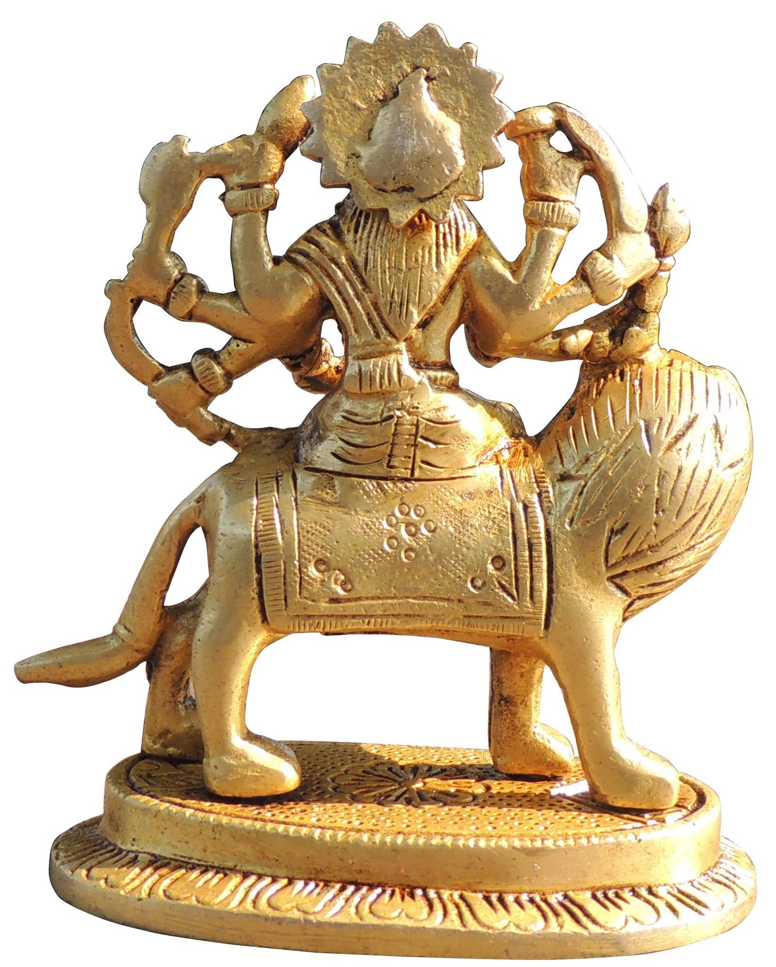 Brass Durga — 4.2"