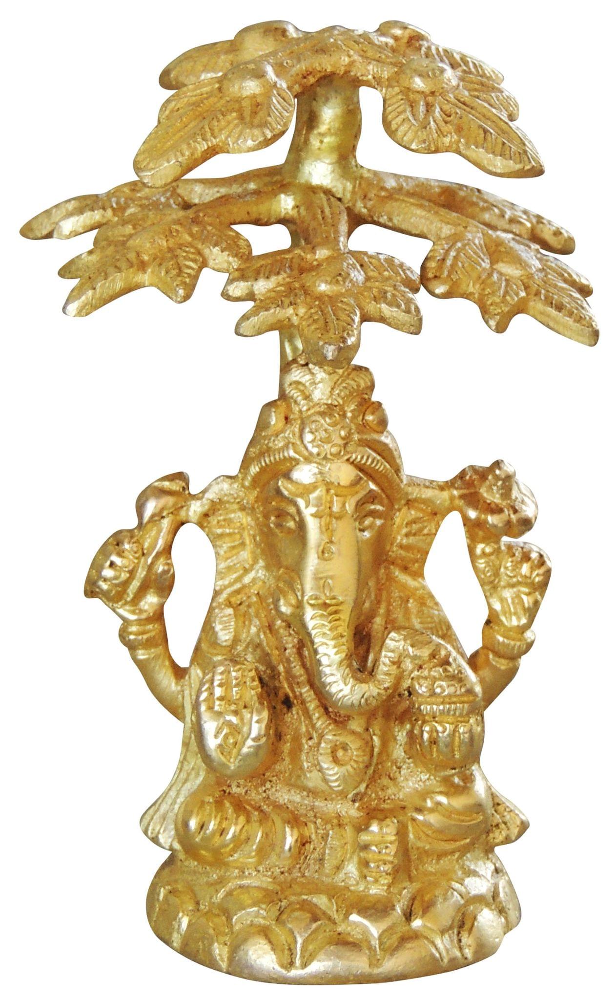 Brass Ganesh — 4"
