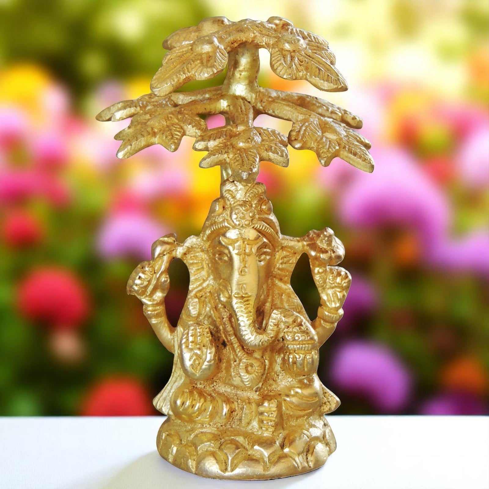 Brass Ganesh — 4"