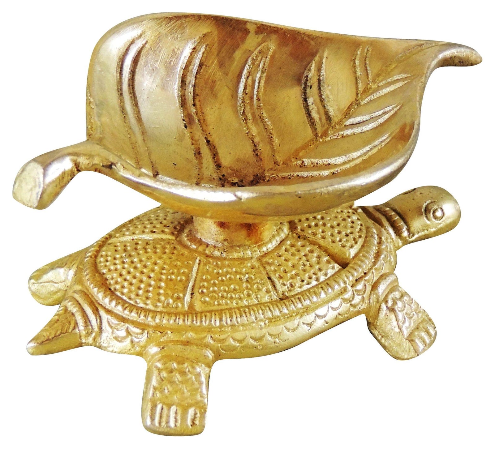 Brass Tortoise Deepak — 2"