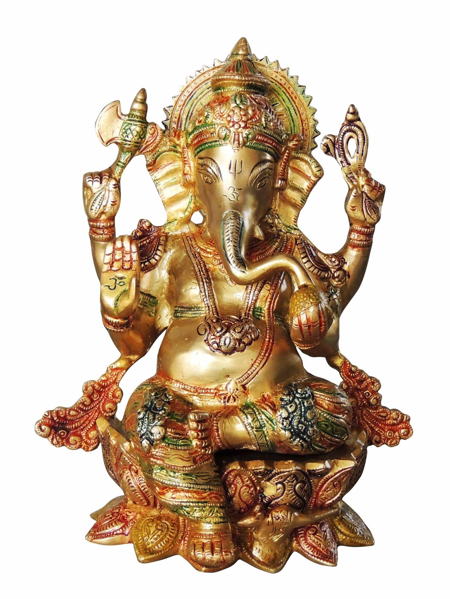 Brass Ganesh — 11.5"