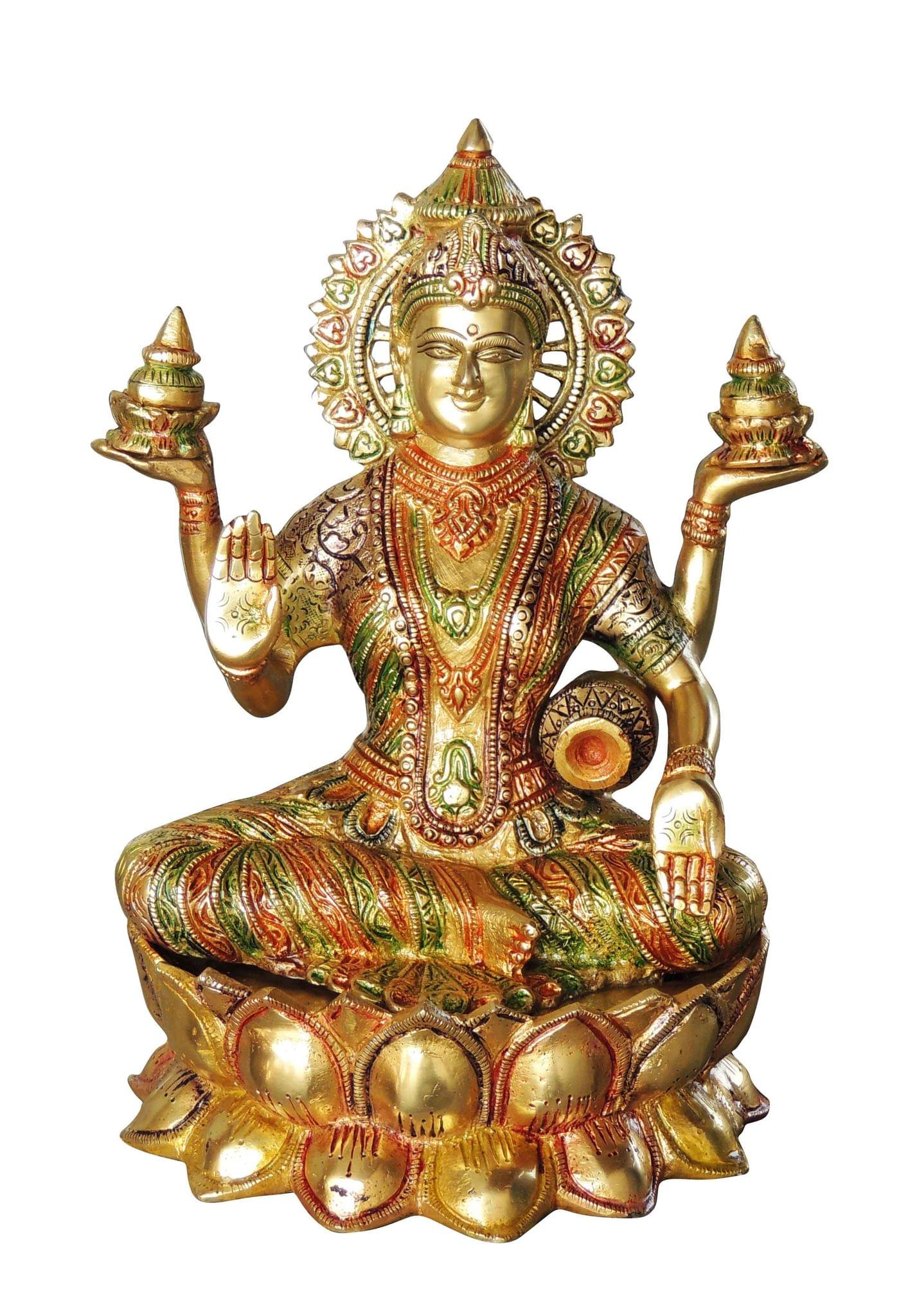 Brass Lakshmi — 12"