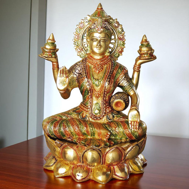 Brass Lakshmi — 12"
