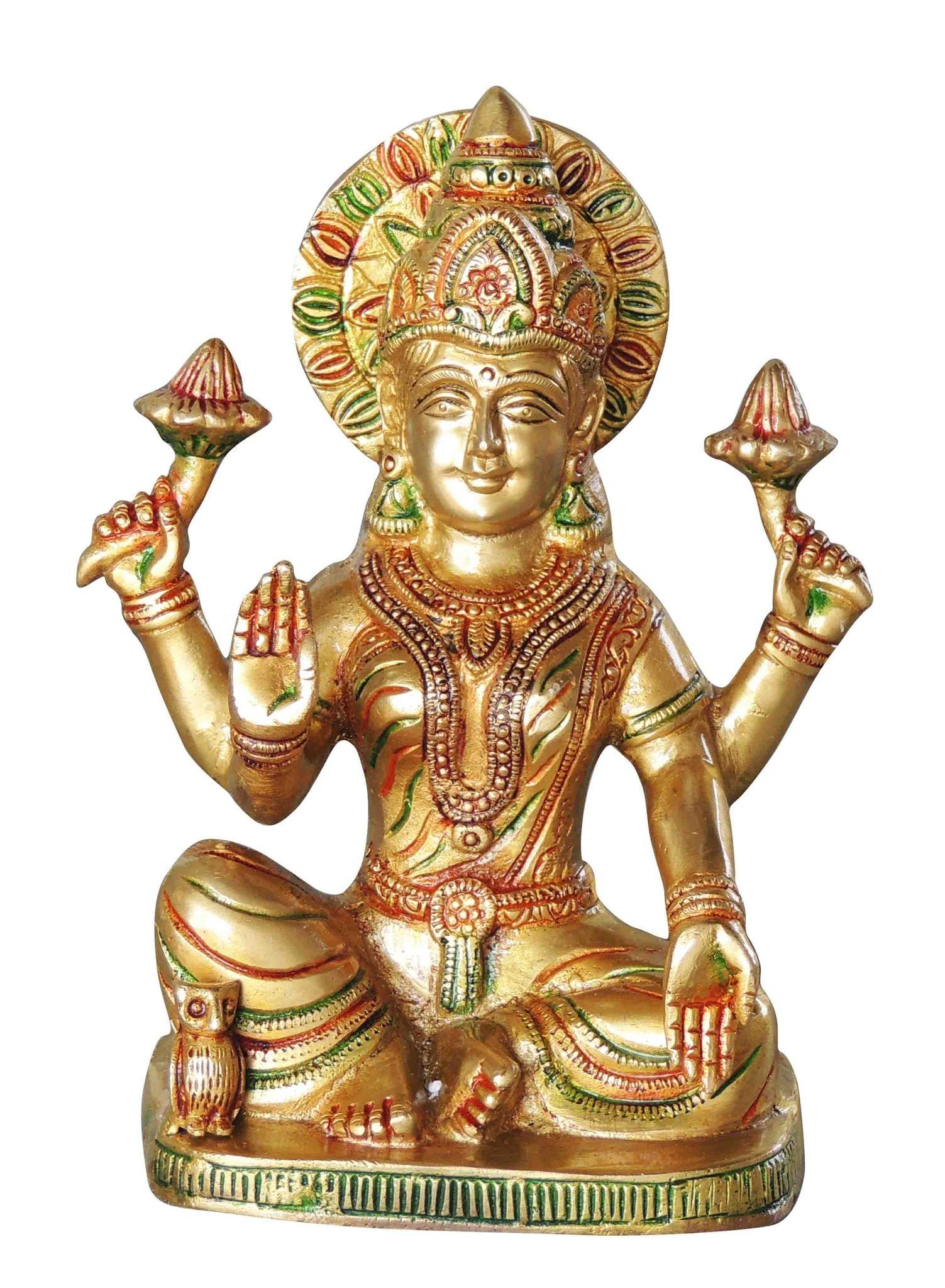 Brass Lakshmi — 7.5"
