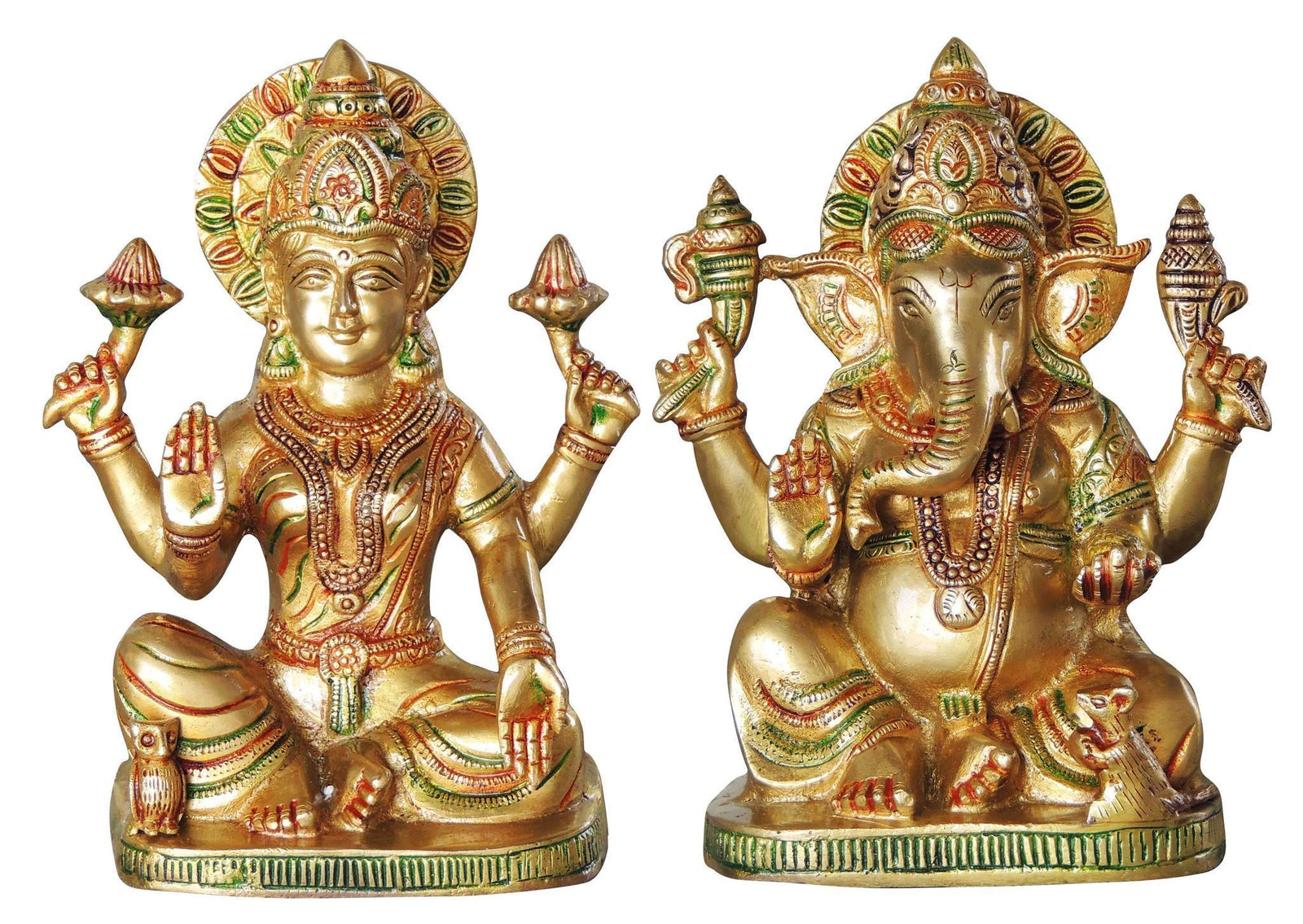 Brass Lakshmi-Ganesh Set