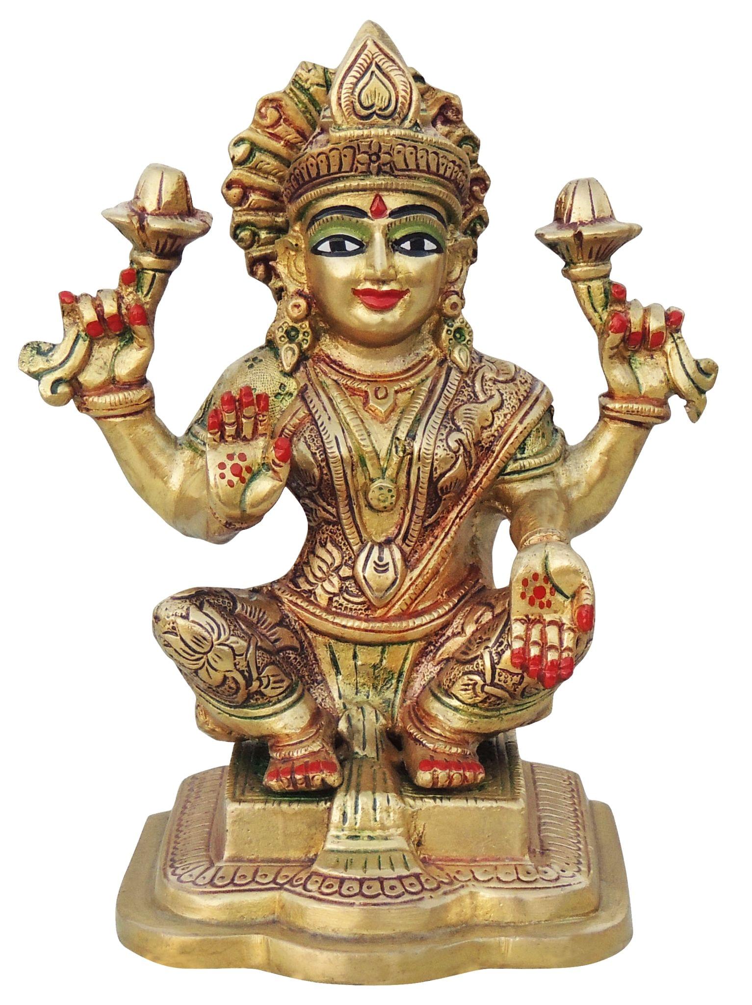 Brass Lakshmi — 7.5"