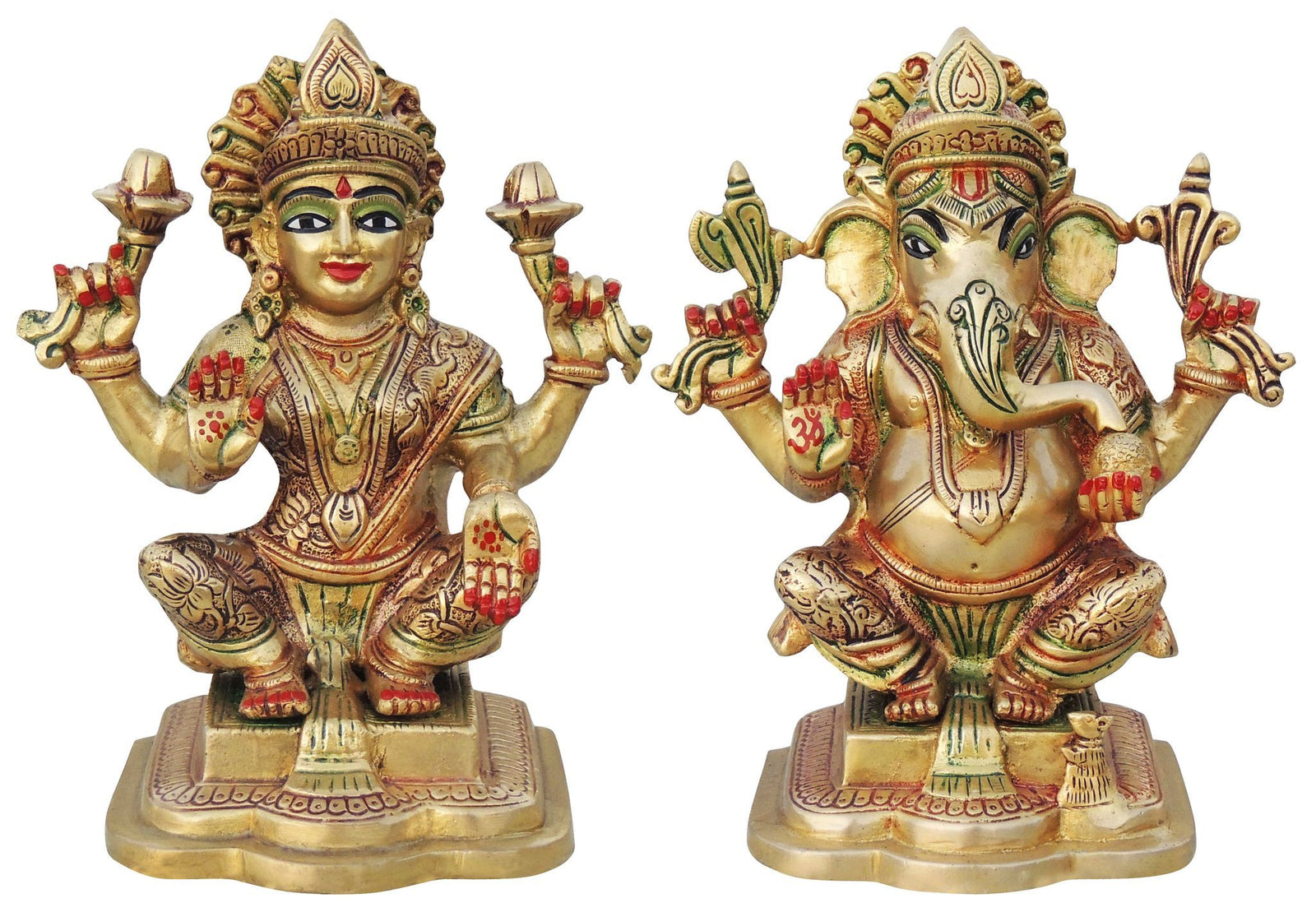 Brass Lakshmi-Ganesh Set