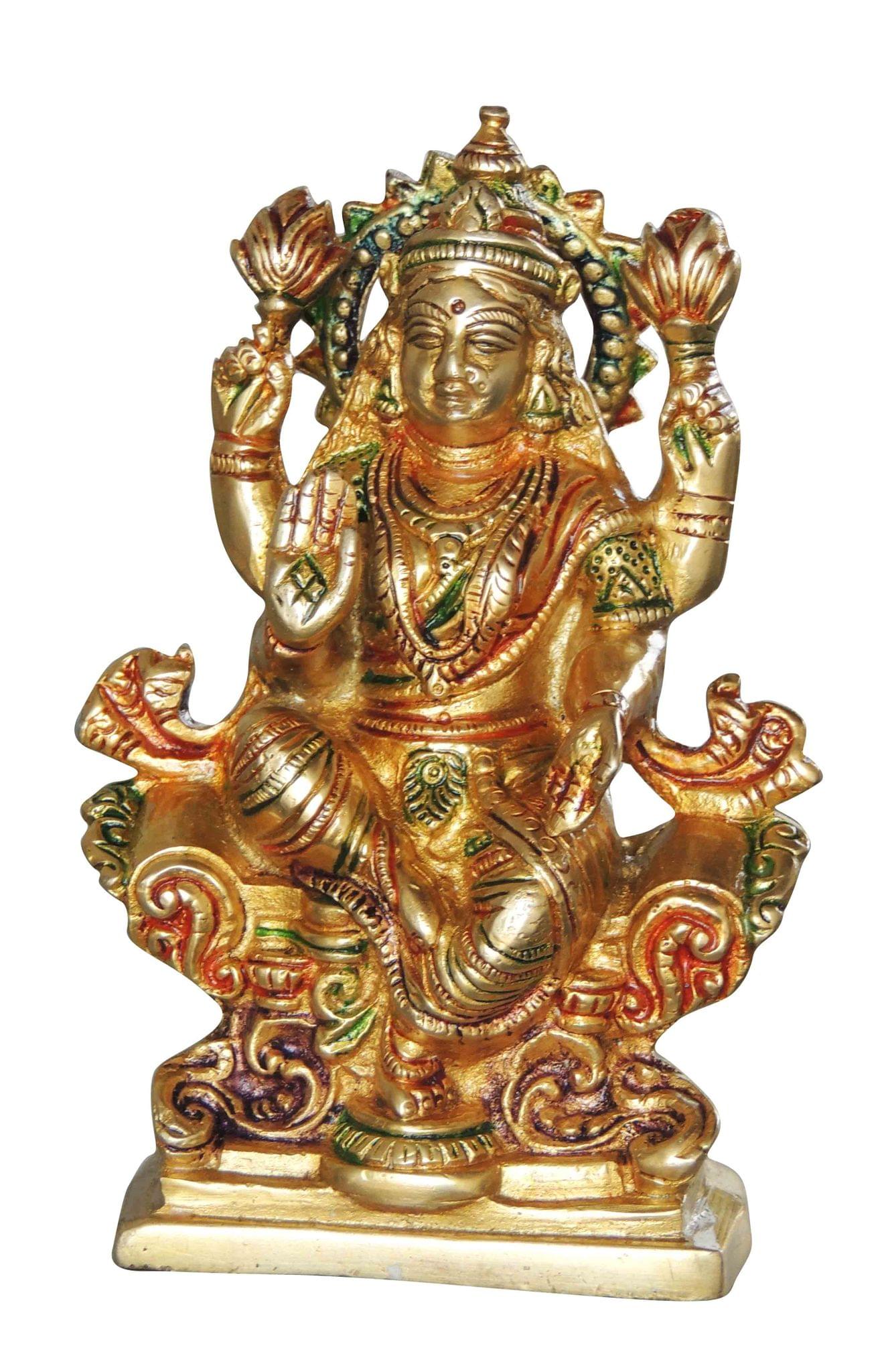 Brass Lakshmi — 6.2"