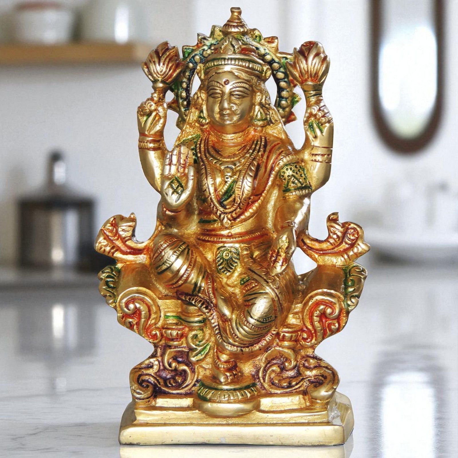 Brass Lakshmi — 6.2"