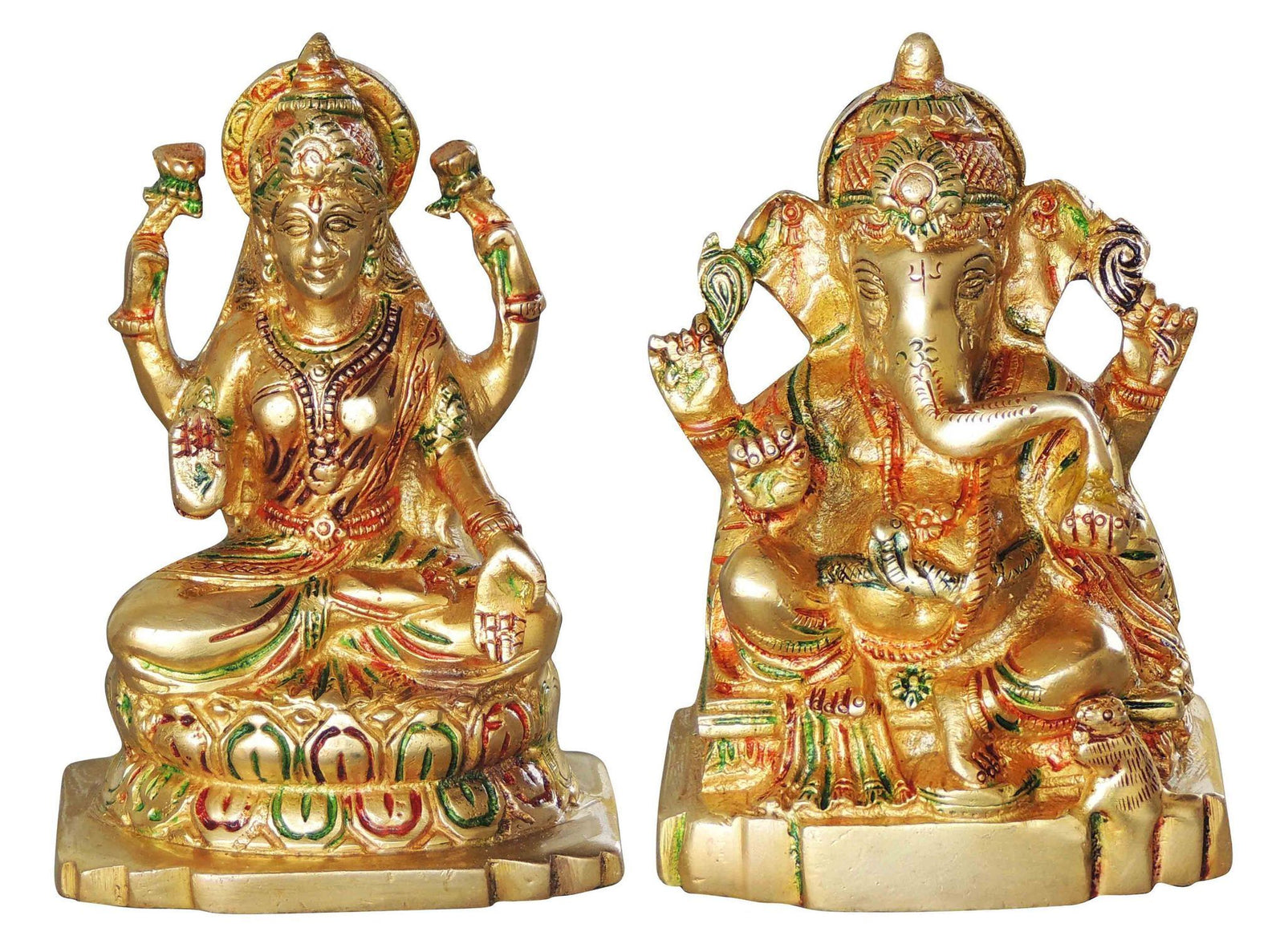 Brass Lakshmi-Ganesh Set