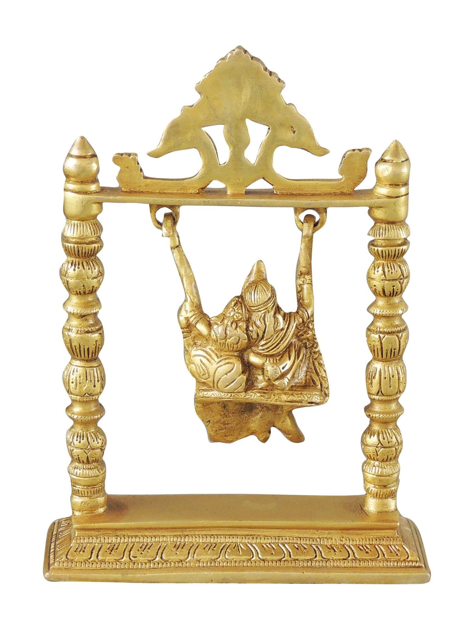 Brass Radha-Krishna — 10"