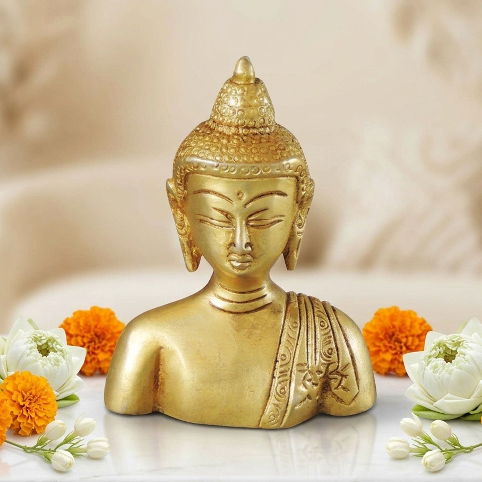 Brass Buddha — 4"