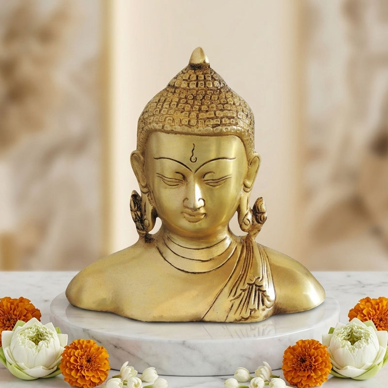 Brass Buddha — 6.5"