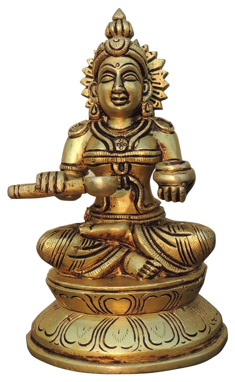 Brass Maa Annapurna Devi — 7.2"