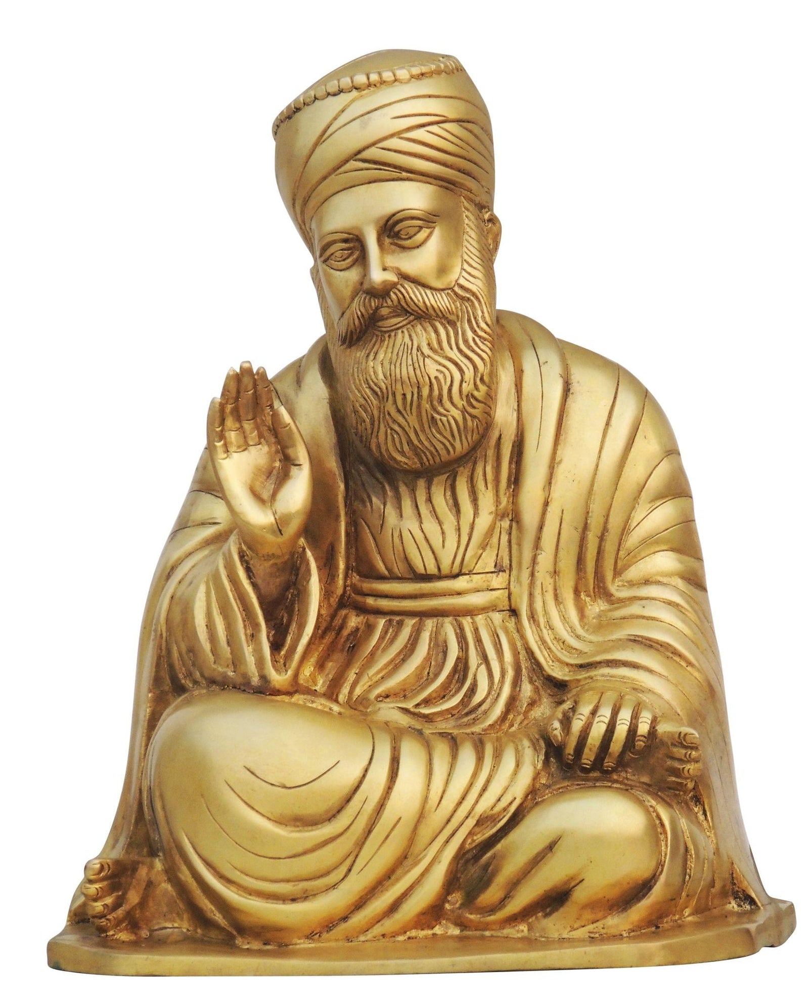 Brass Guru Nanak — 13"