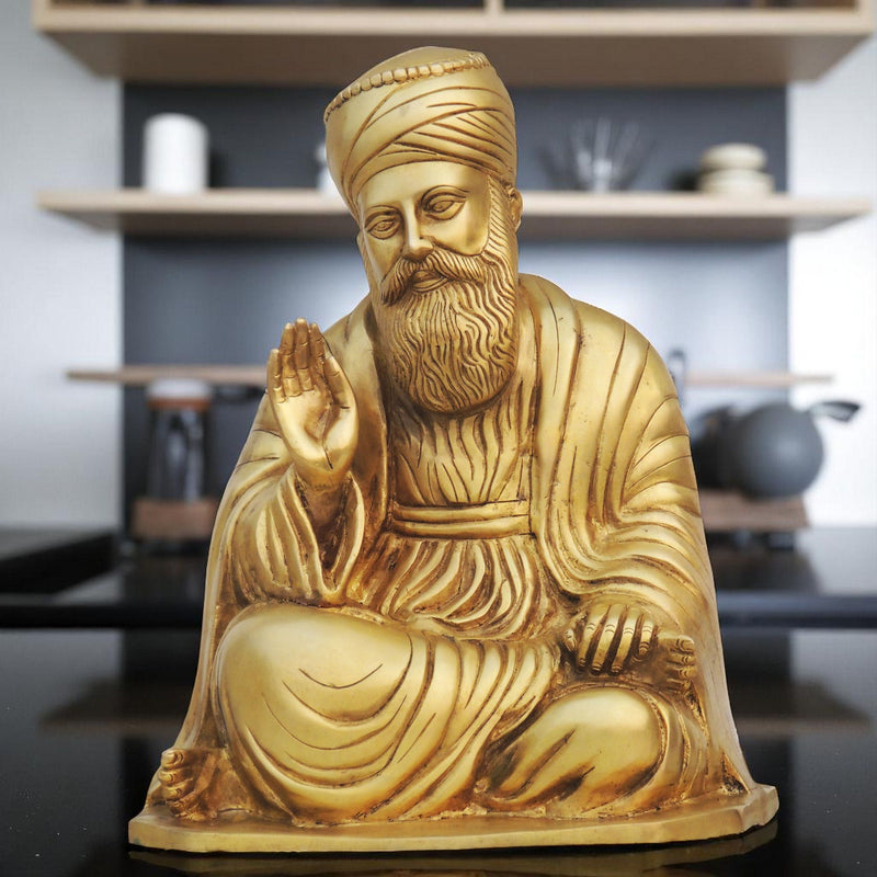 Brass Guru Nanak — 13"