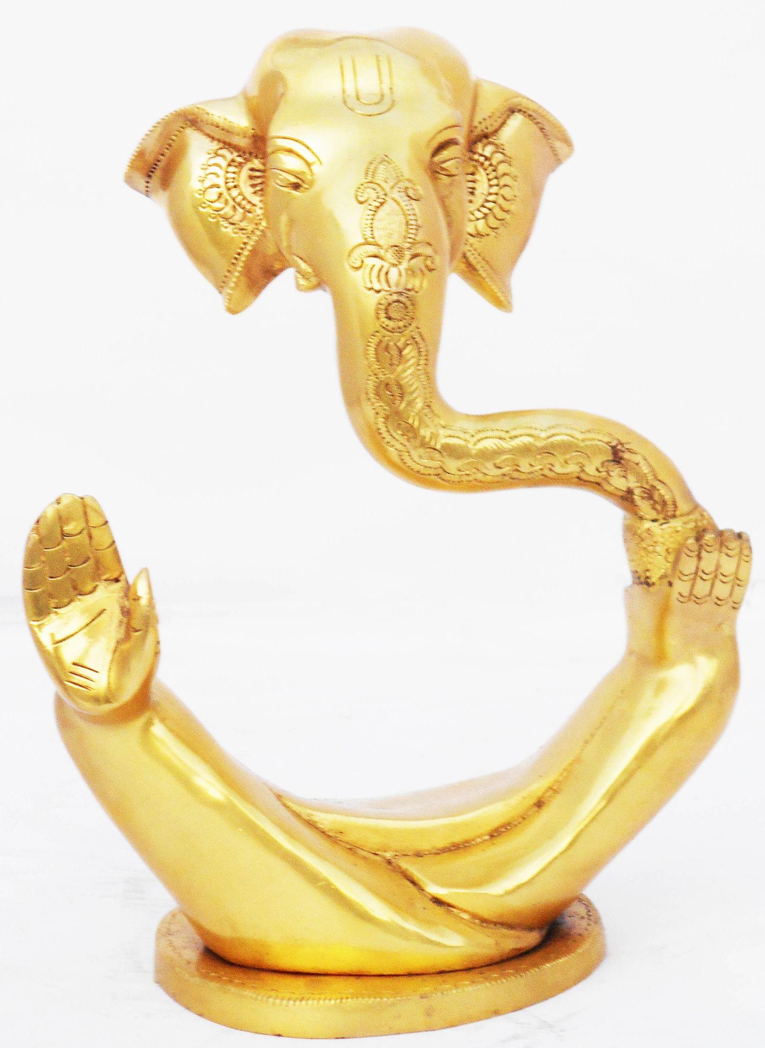 Brass Ganesh — 10"