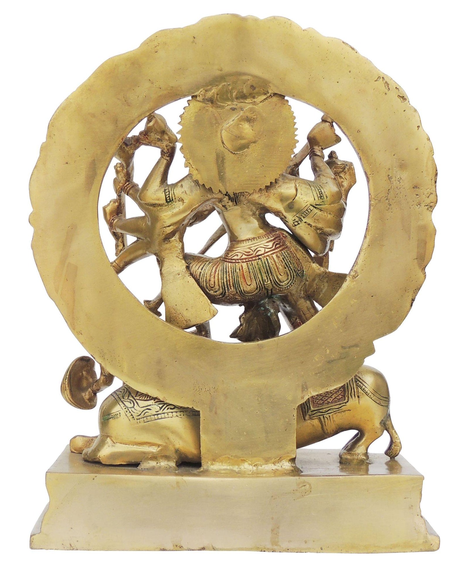 Brass Mahishasur Vardhini — 12"