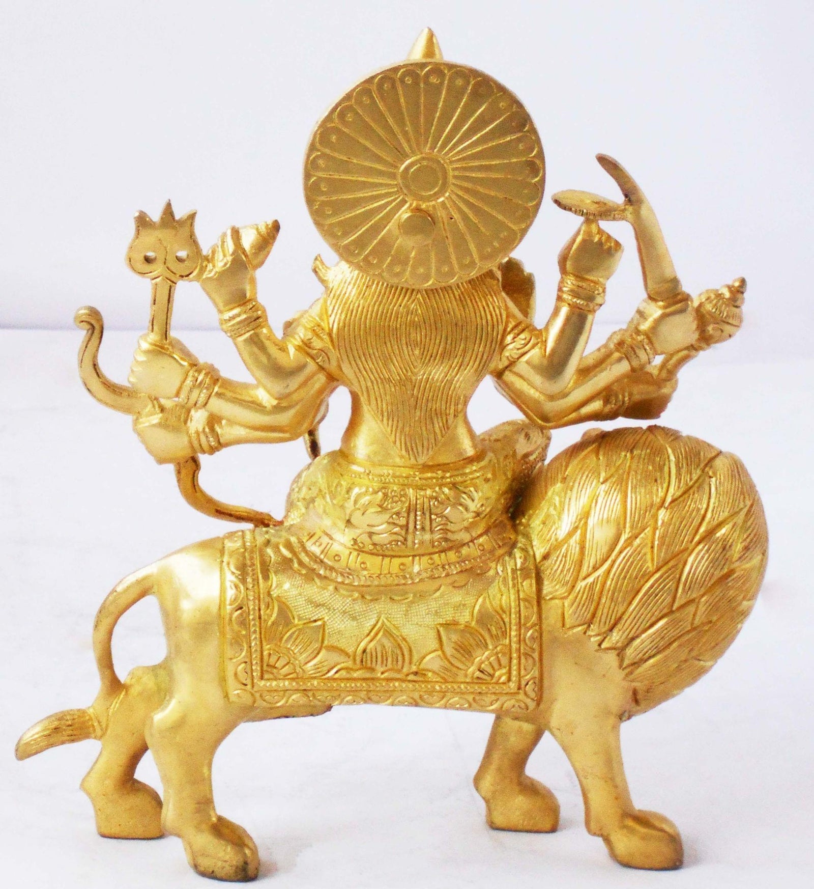 Brass Durga, Sitting
