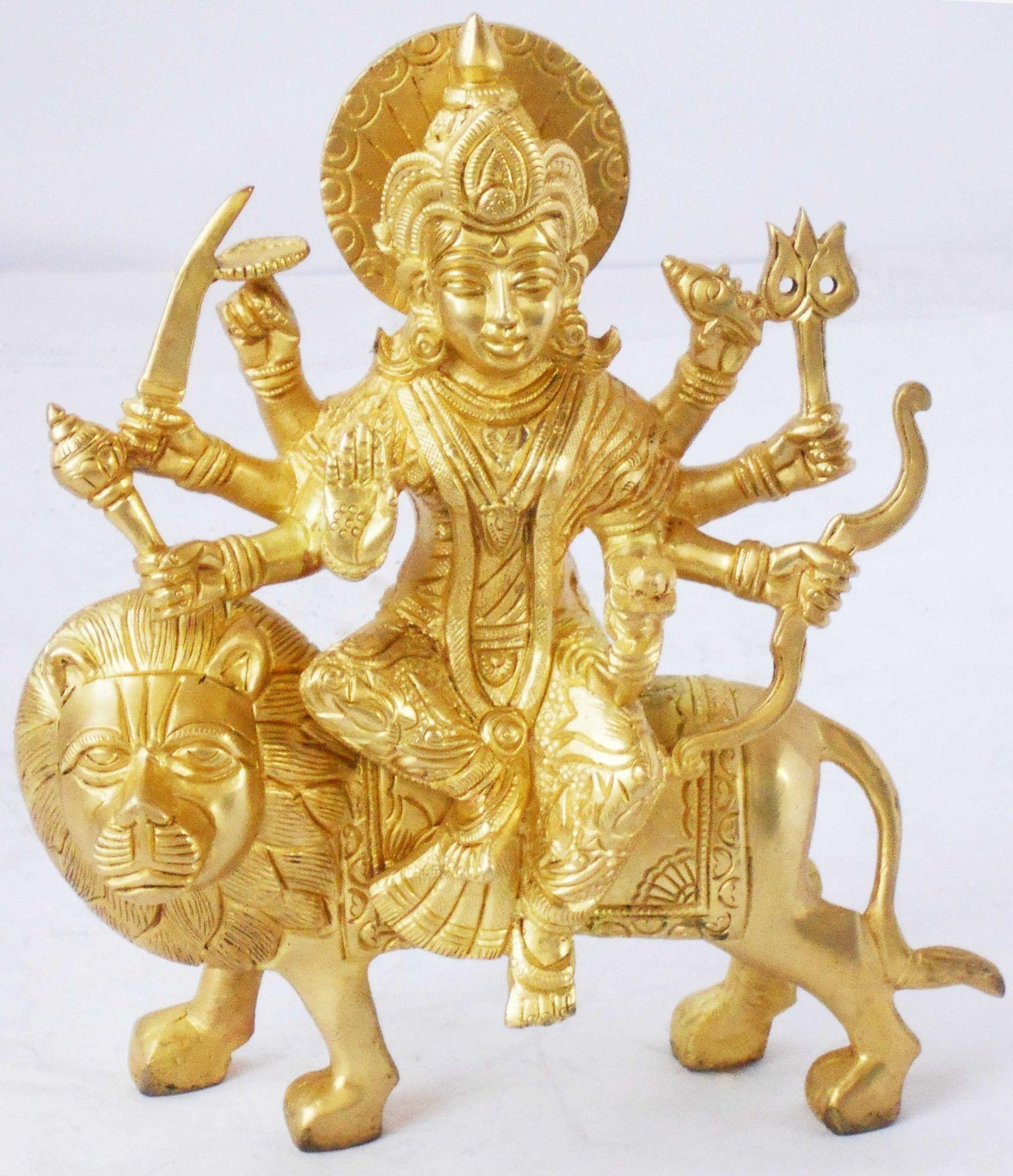 Brass Durga, Sitting