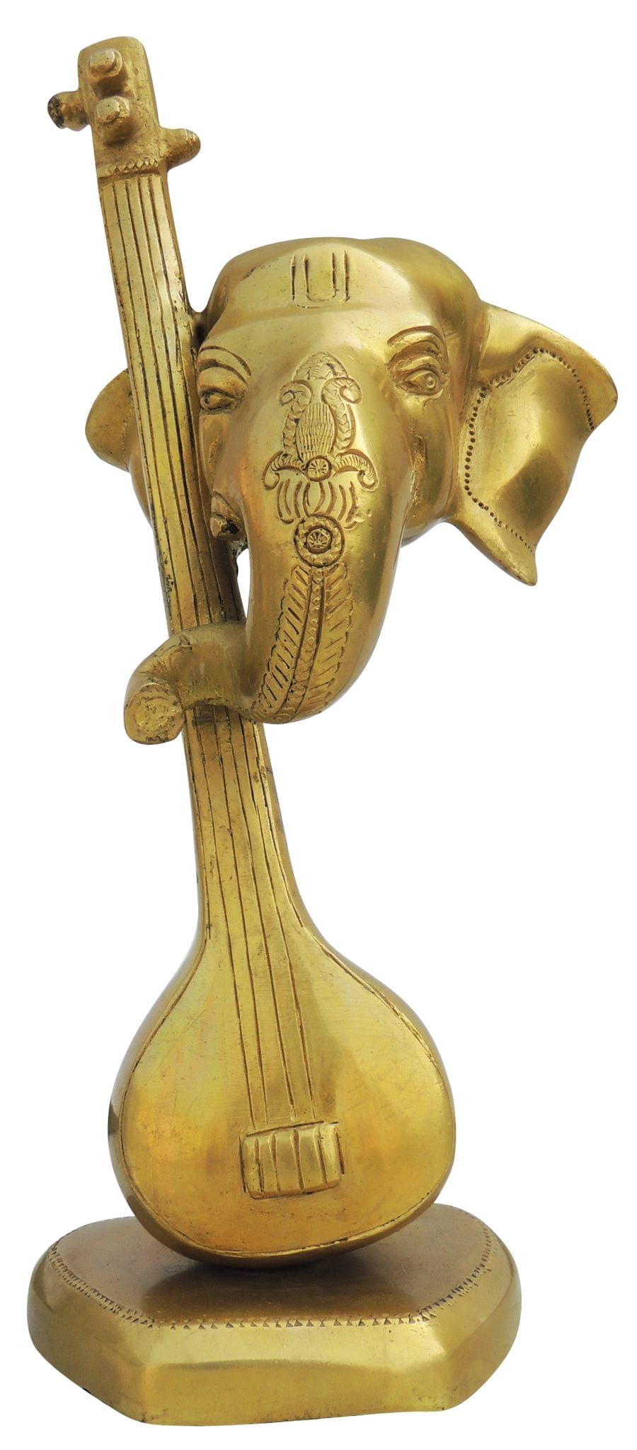 Brass Ganesh — 8.5"