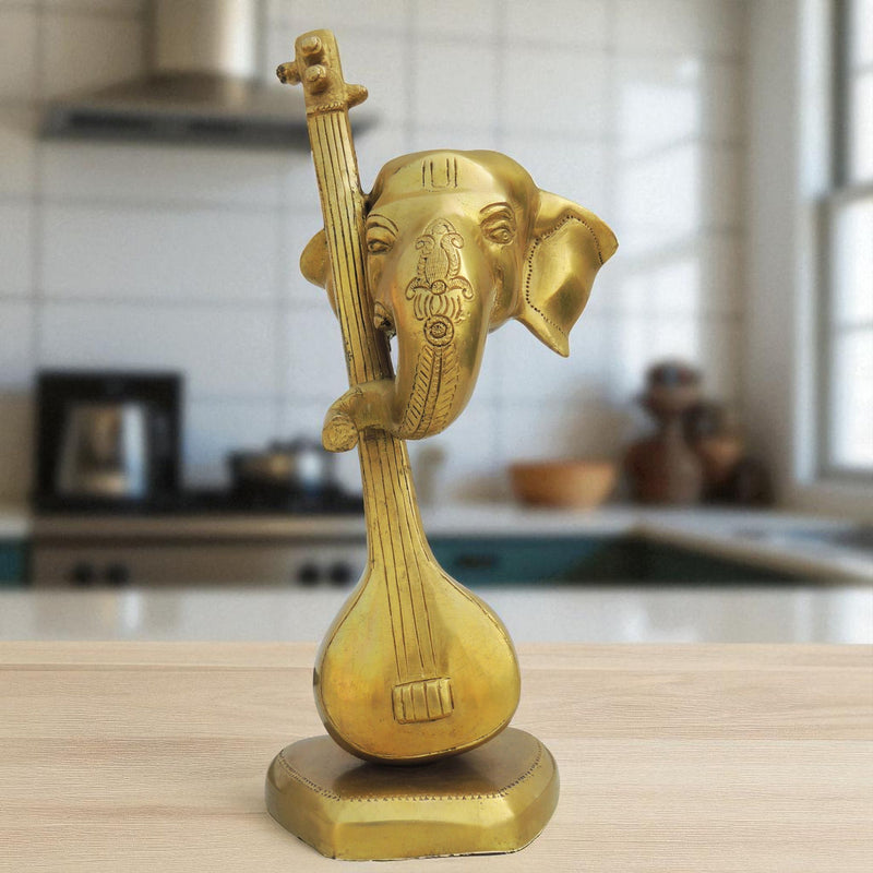 Brass Ganesh — 8.5"