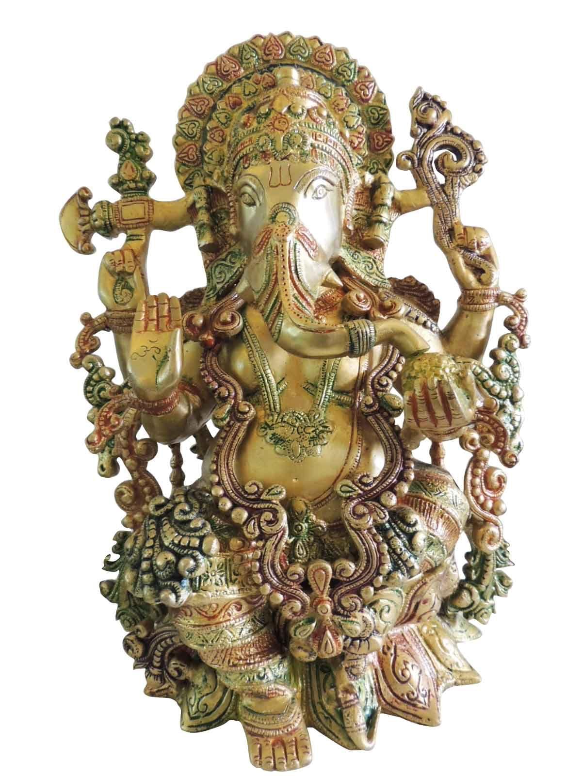 Brass Ganesh — 16"