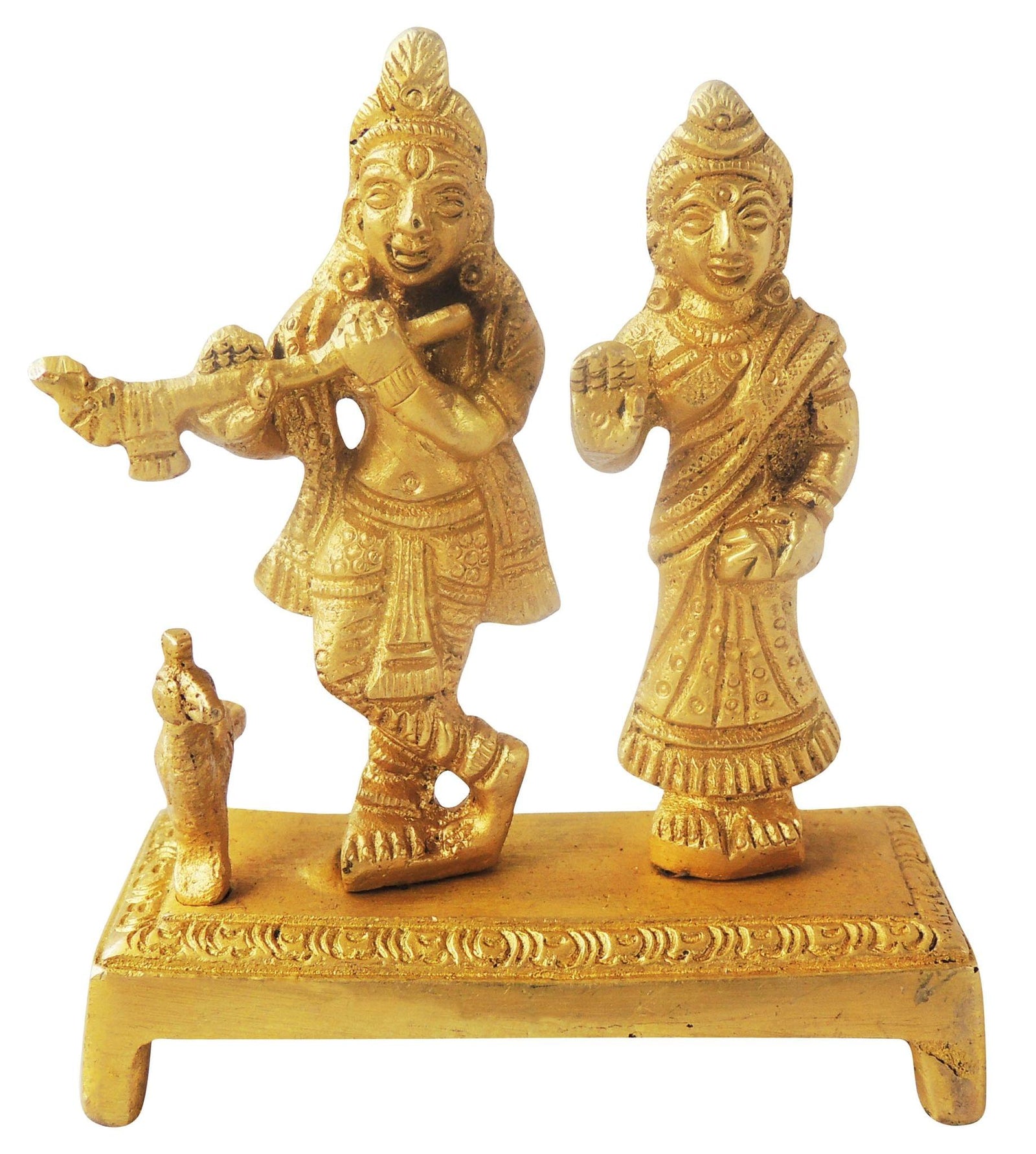 Brass Radha-Krishna