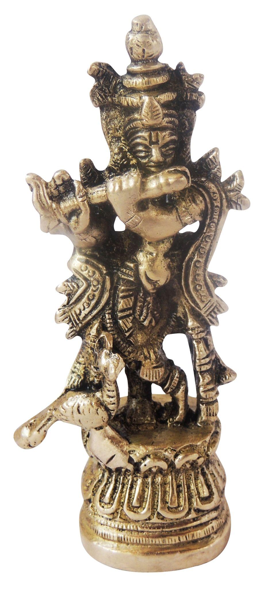 Brass Radha-Krishna — 4.1"