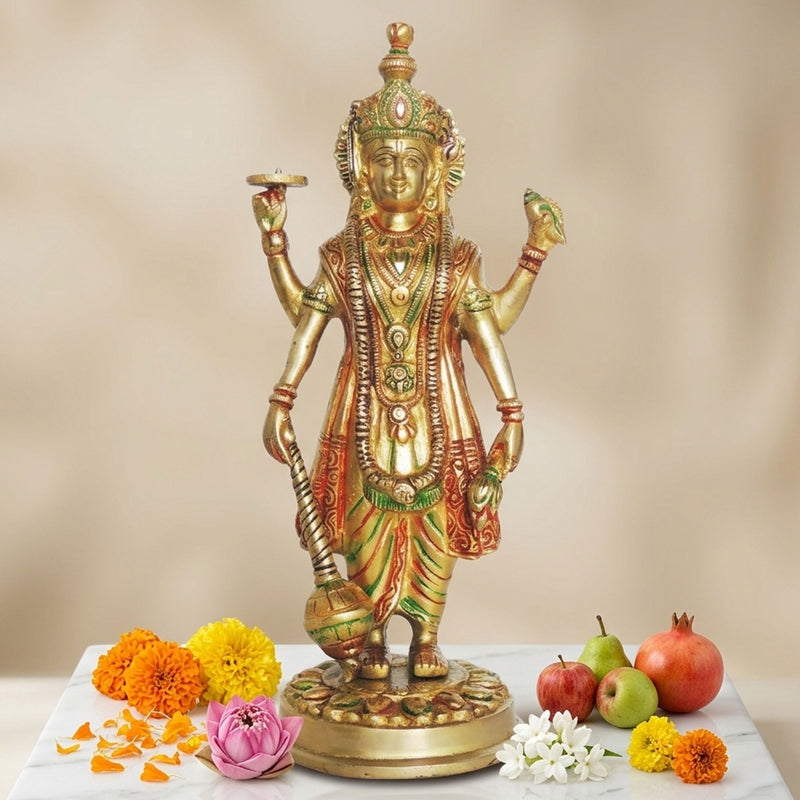Brass Vishnu — 12.5"