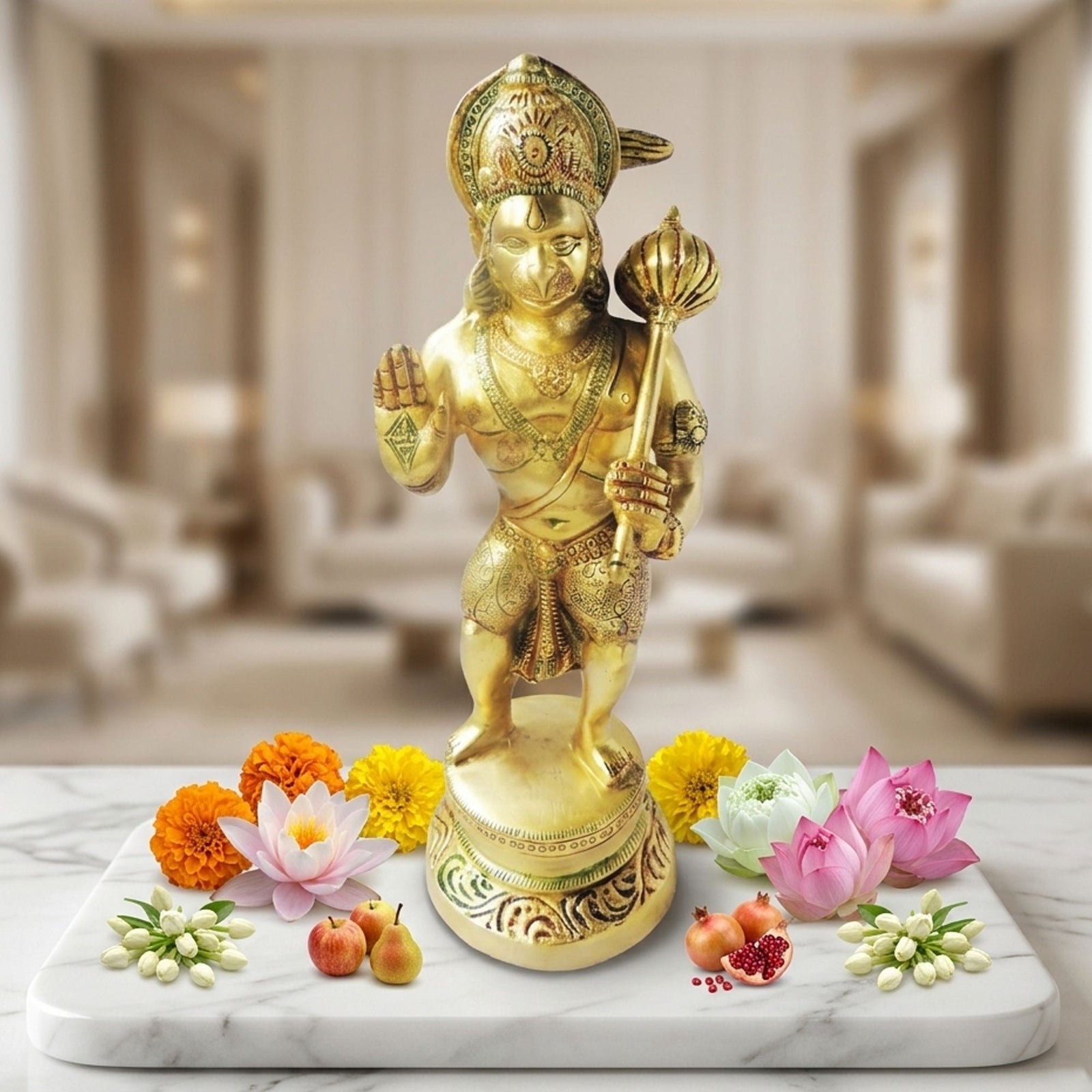 Brass Hanuman — 13"