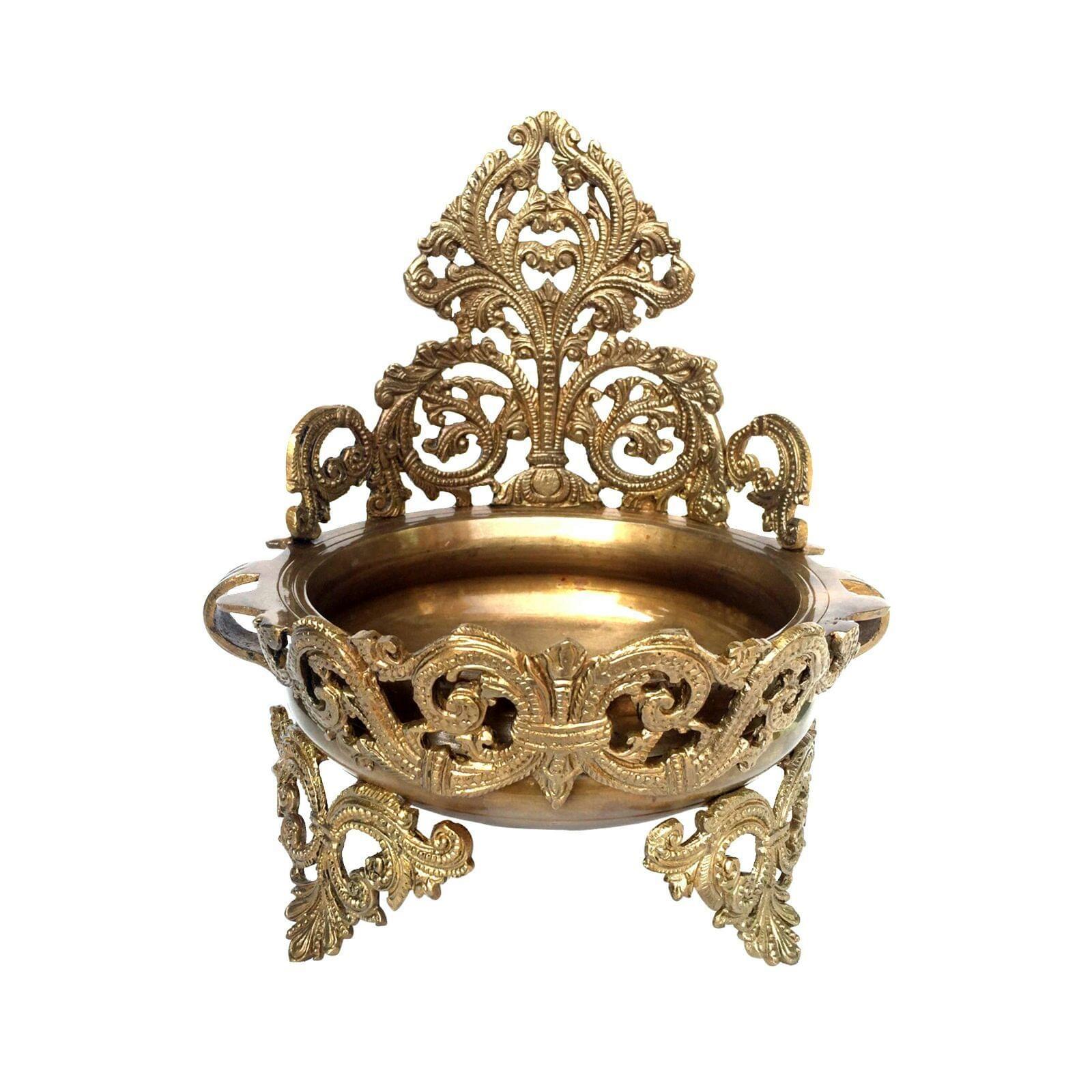 Brass Urli - Floating — 11"