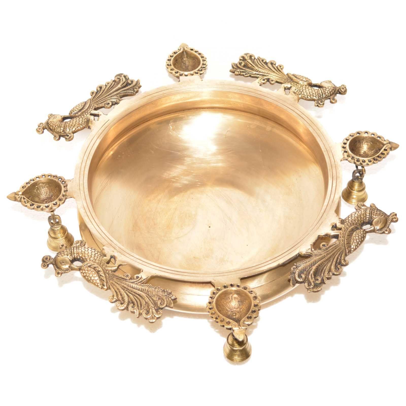 Brass Urli Deepak — 6"