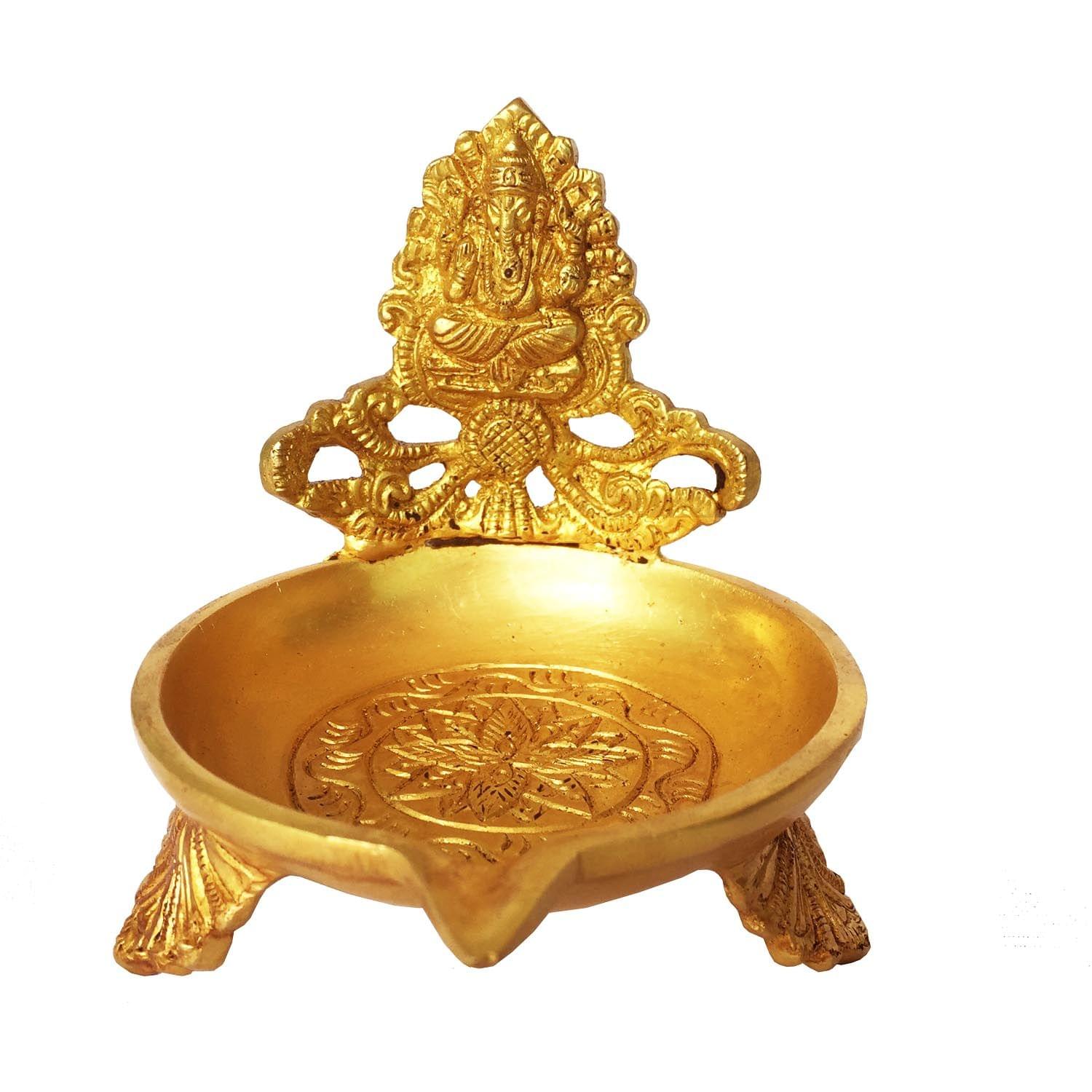 Brass Ganesh — 4"