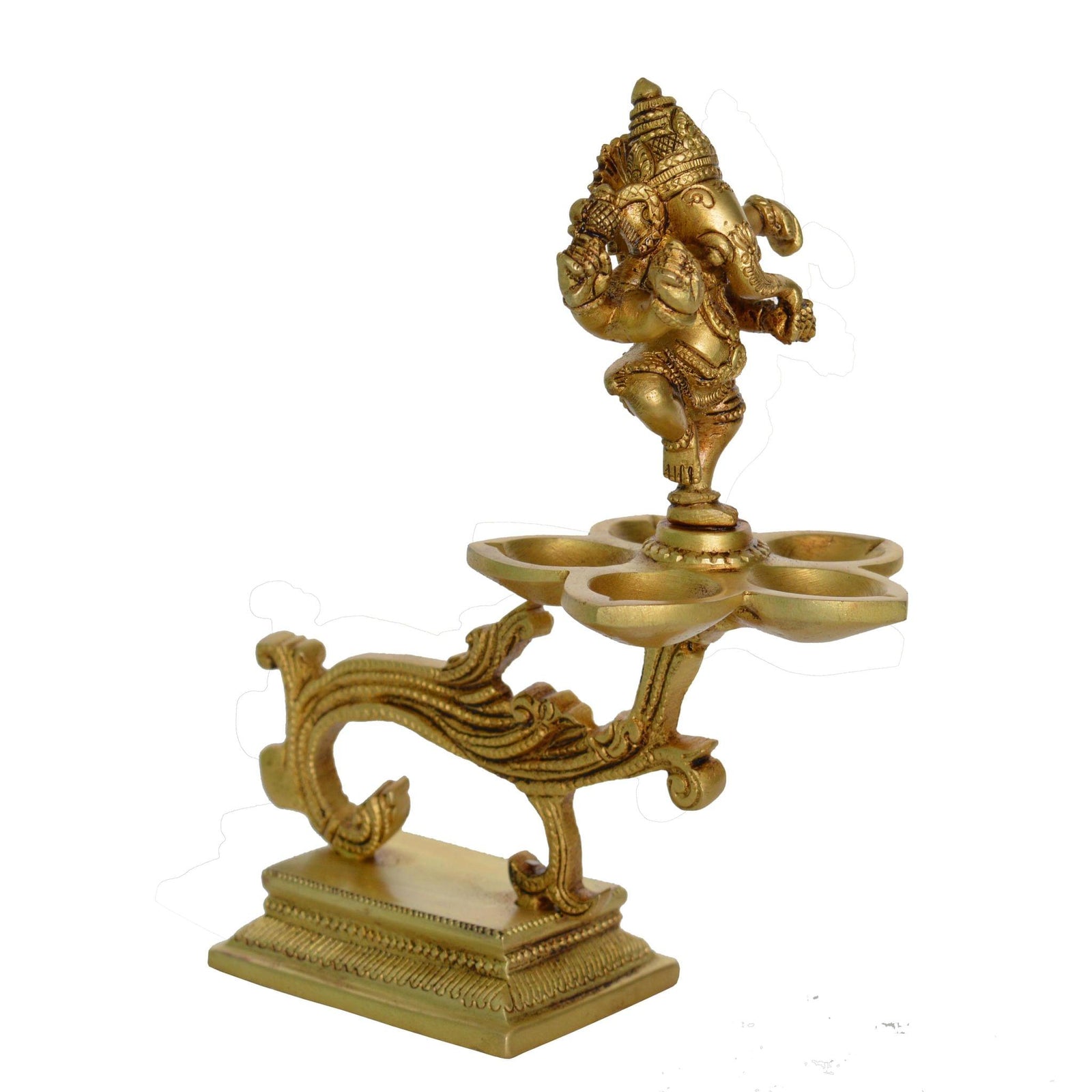 Brass Ganesh — 7.2"