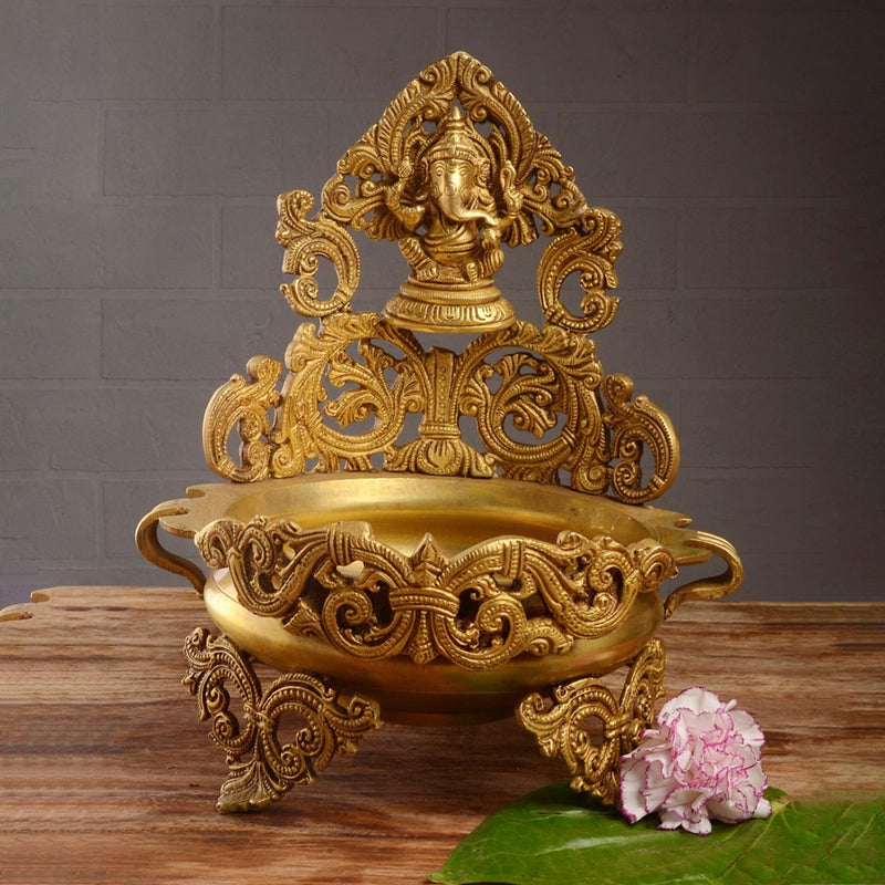 Brass Ganesh — 12"