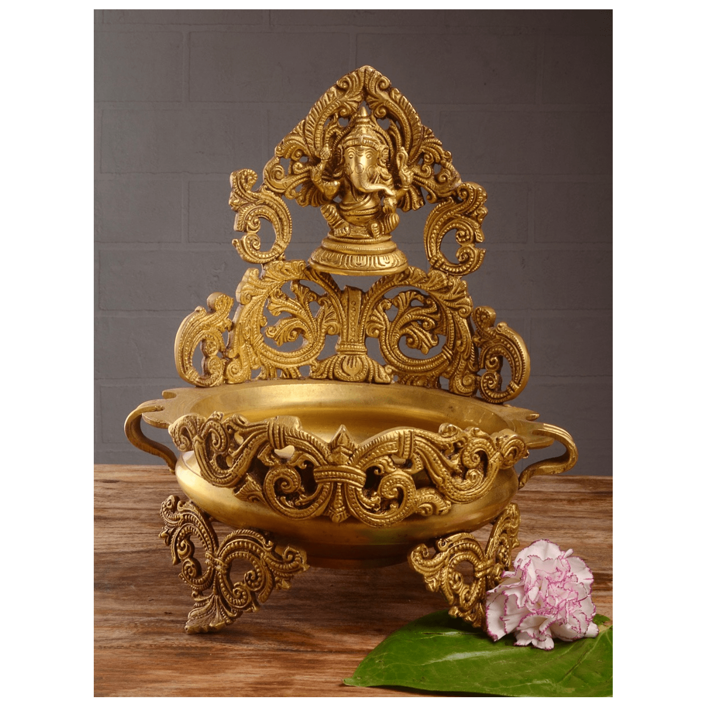 Brass Ganesh — 12"