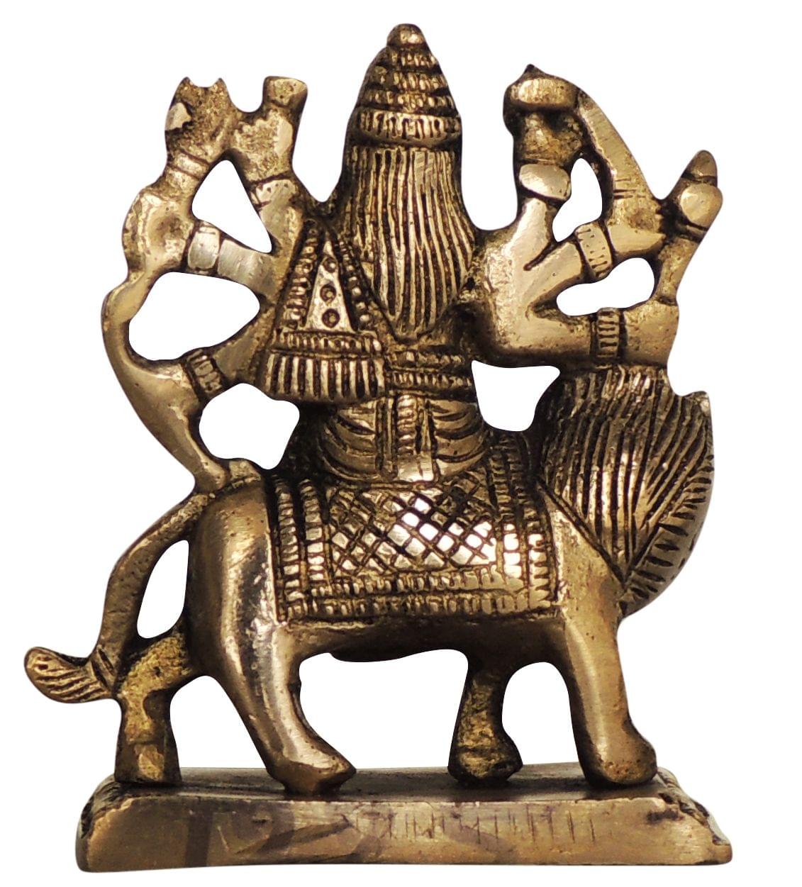 Brass Durga, Sitting