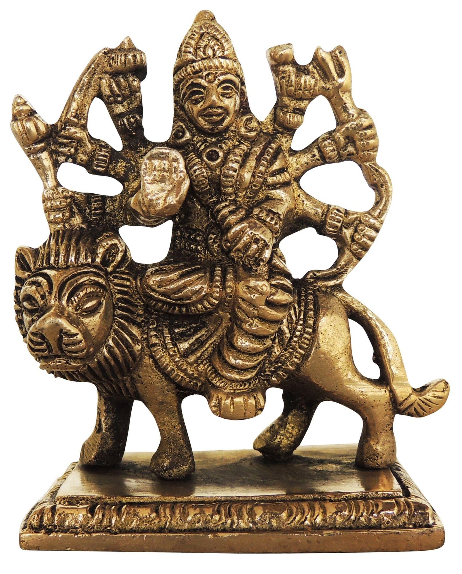 Brass Durga, Sitting
