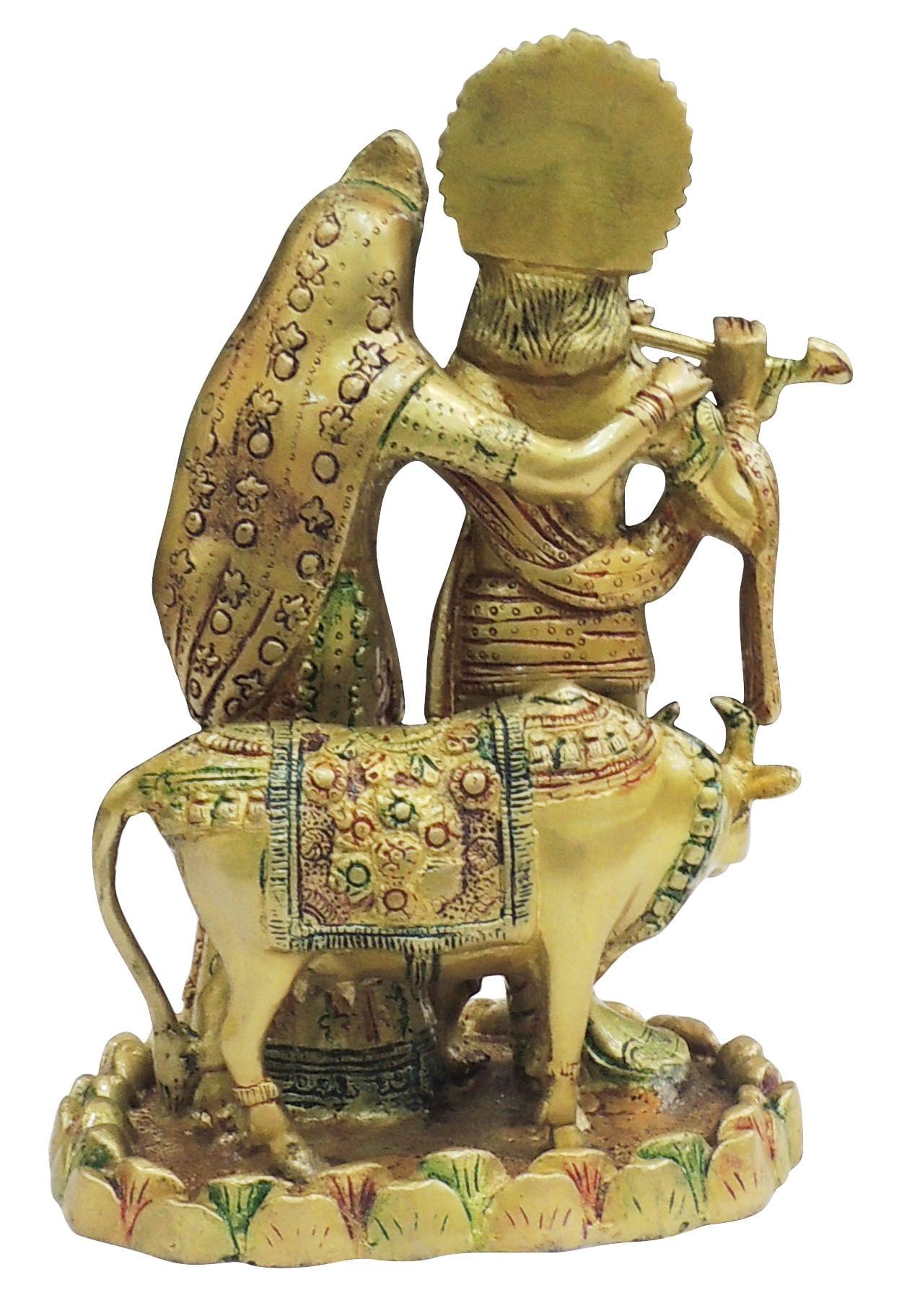 Brass Radha-Krishna — 11"