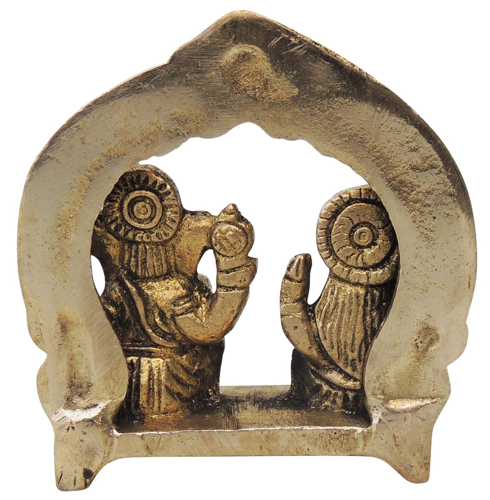 Brass Lakshmi-Ganesh Set — 3"