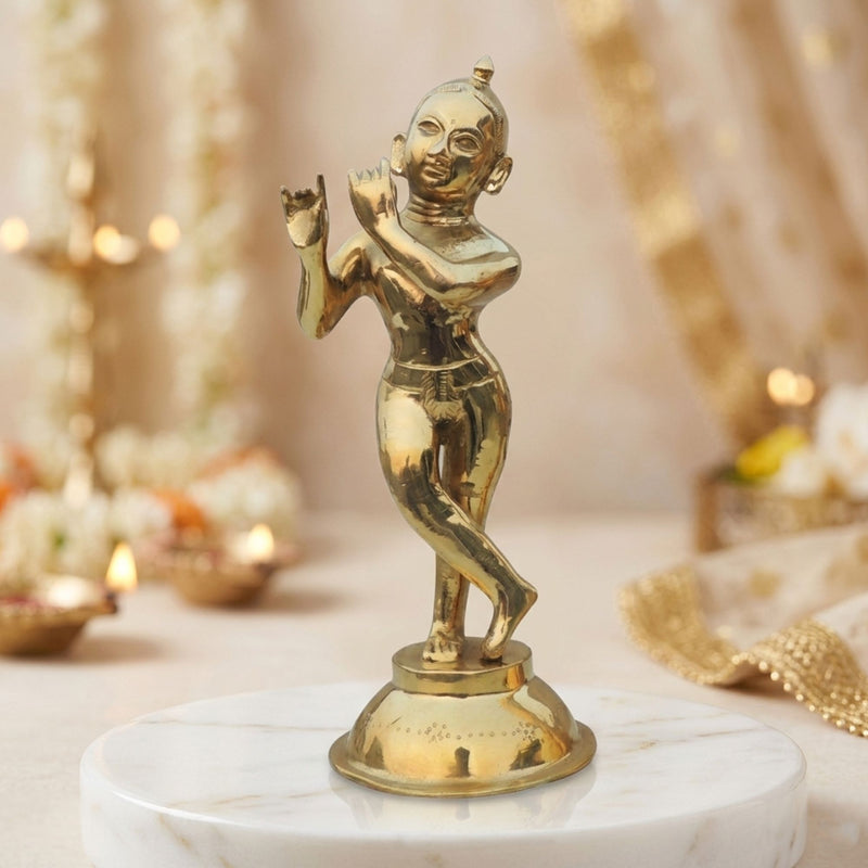 Brass Krishna — 12.5"