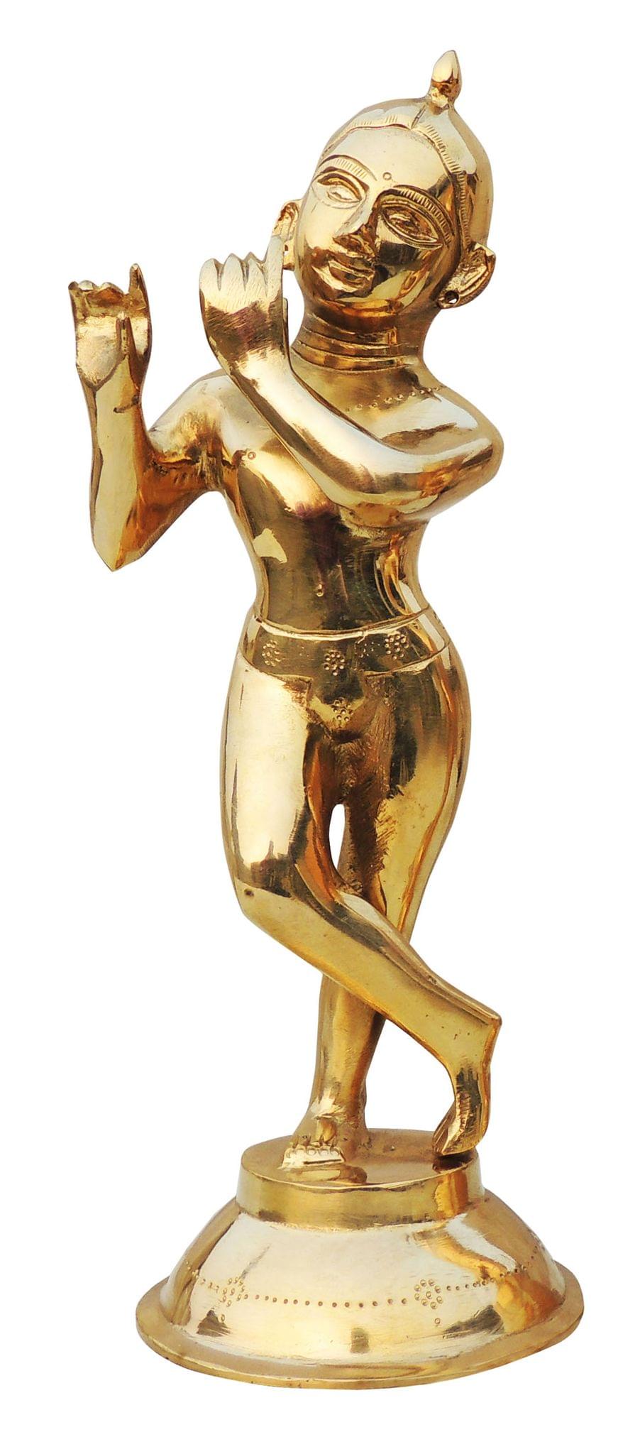 Brass Krishna — 12"